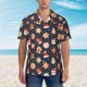 thumbnail image 2 of Fotbe Holiday Gingerbreads Camisa Hawaiana para Hombre Unisex – Camisa Casual de Verano con Botones de Manga Corta de Algodón y Lino,XX-Large, 2 of 7