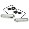 thumbnail image 3 of LED Underwater Boat Light 42LED Super Bright 1500LM IP68 Marine Transom for Pontoon RV Caravan with Stainless Steel Cover PC Shell 2pcs, 3 of 7