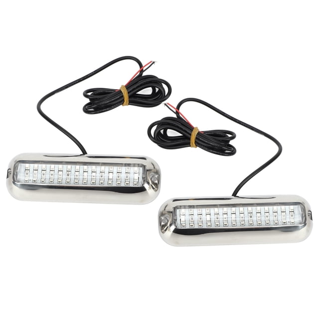 Transom Bateau Lumière, 2pcs 42LED Bateau Transom Conduit la Lumière Sous-Marine de Pêche de Nuit Construit pour les Professionnels