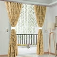 thumbnail image 3 of Ctnporpo 2 PCS Vines Leaves Tulle Door Window Curtain Drape Panel Sheer Scarf Valances Blackout Curtain Sheer Curtain, 3 of 4
