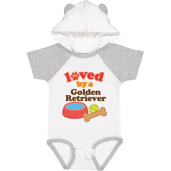 Inktastic Golden Retriever Loved by a Boys or Girls Baby Bodysuit
