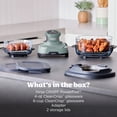 thumbnail image 5 of Ninja Crispi Glass Air Fryer 4-Qt, 4-in-1, Air Fry Bake Recrisp, Portable, Dishwasher Safe, FN101SG Sage, 5 of 21