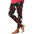 thumbnail image 3 of Zedker Women's Christmas Printing Casual Yoga Pants Tight Leggings Trousers with Pockets, 3 of 5