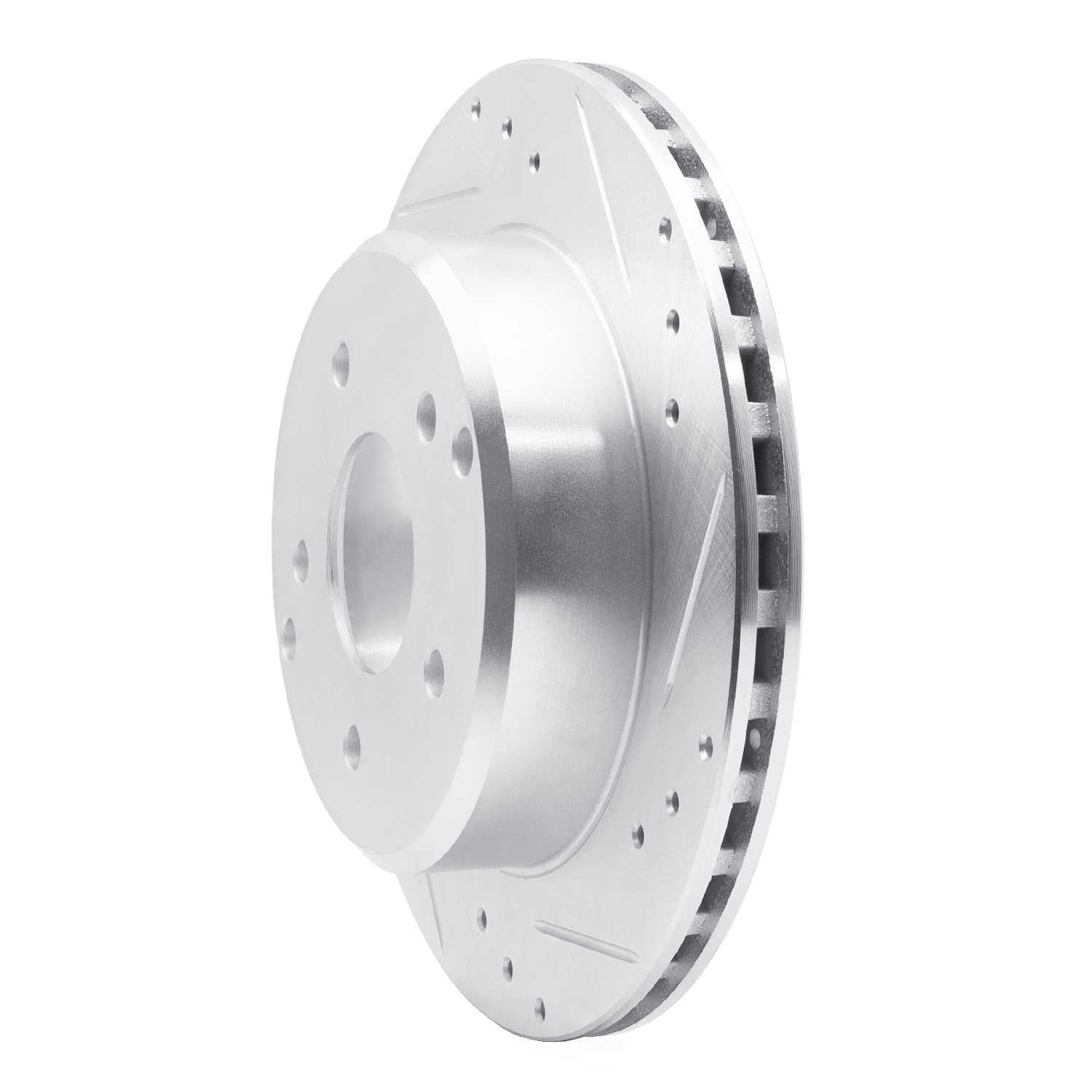 Dynamic Friction Company 631-47016R DFC Brake Rotor - Drilled And Slotted - Silver