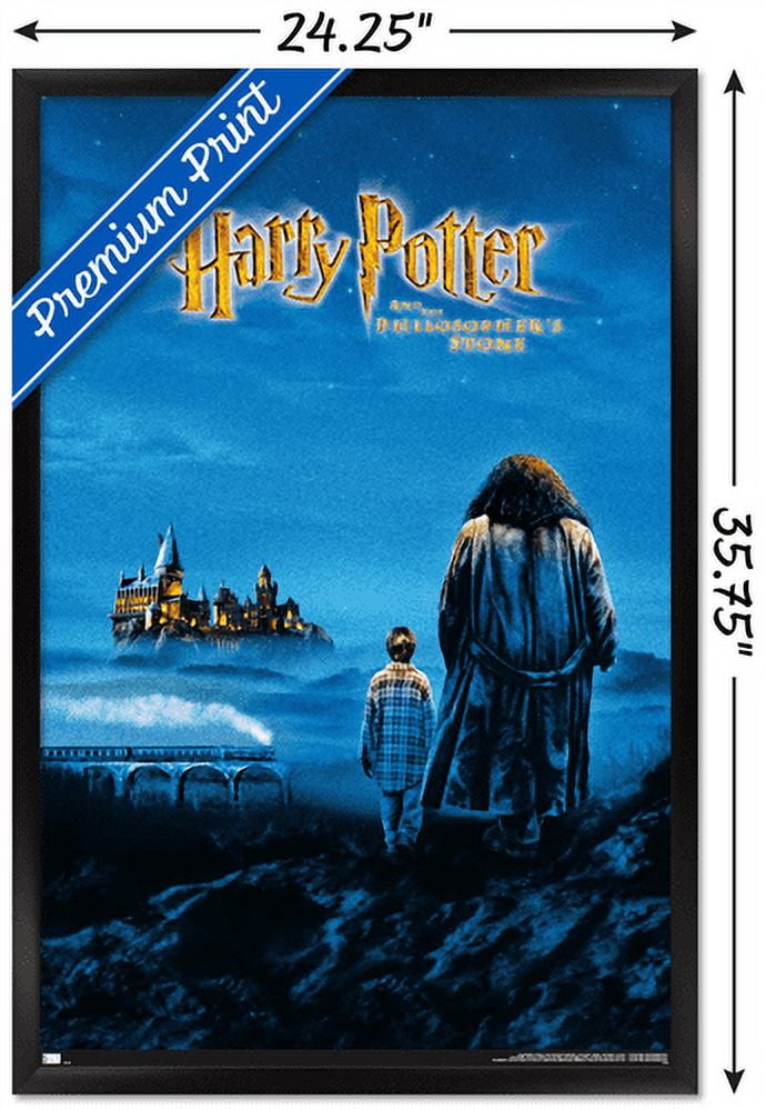 Harry Potter and the Philosopher's Stone - Key Art Wall Poster, 22.375" x 34", Framed