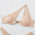 thumbnail image 6 of UTSJKR Bikinis Sets for Women One Shoulder Bikini Swimsuit Cheeky Thong Swimwear Two Pieces Bathing Suit Beige XL, 6 of 6