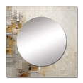 thumbnail image 2 of Designart "Splitting Nature In Grey And White II" Abstract Shapes Square Mirror Wall Decor Modern - Large Beige Square Bathroom Mirror - Square Printed Wall Mirror Art, 2 of 5