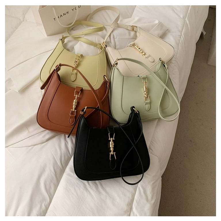 Purses for women Small Shoulder Bag Cute Clutch Tote Handbags Leather  Crossbody Hobo purse(Green)