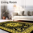 thumbnail image 2 of ODIKA 4x6 Machine Washable Non-Slip Area Rug, Artistic Boho Eclectic Medallion Decorative Ultra Soft Rug, None, 666841, 2 of 7