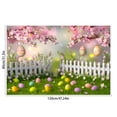 thumbnail image 3 of QTOCIO Spring Wreath Fence Easter Photo Material Photography Background Cloth, 3 of 4