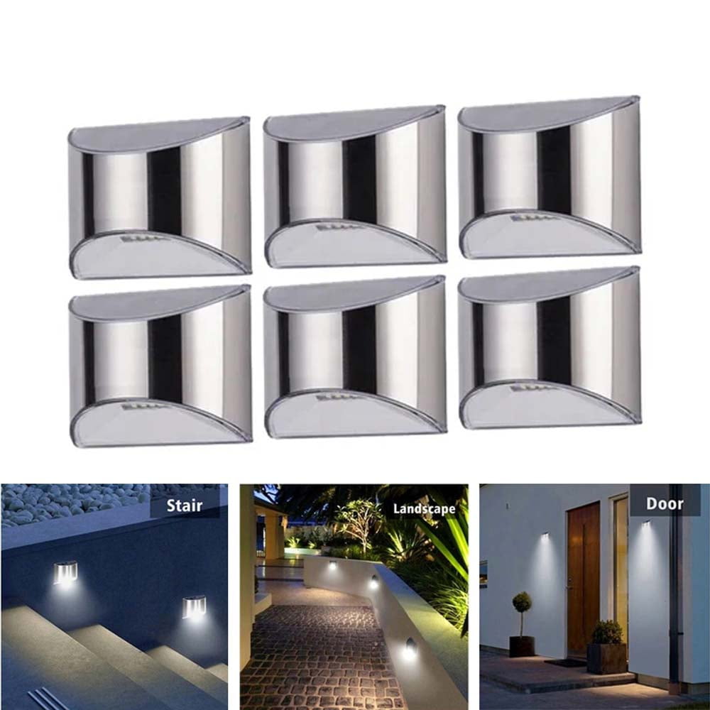 Ledander Outdoor Solar Wall Lights Decorative Outdoor Solar Fence