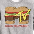 thumbnail image 3 of MTV Logo - Burger Logo - Toddler And Youth Crewneck Fleece Sweatshirt, 3 of 5
