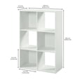 thumbnail image 3 of Librero Mainstays de 6 Cubos Blanco, 3 of 4