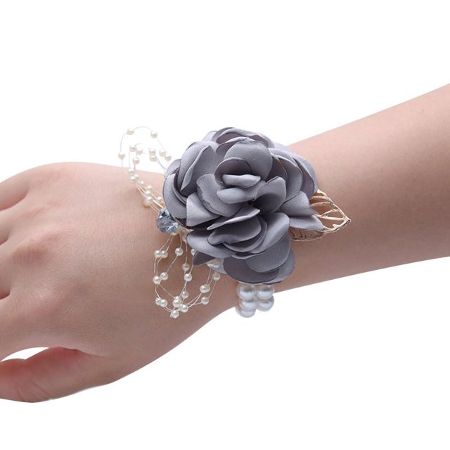 Flor de muñeca Novia Dama de honor Grupo de hermanas Ramillete de flores de muñeca Regalo de acompañamiento Baile infantil Flor de mano