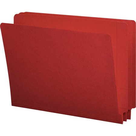 UPC: 0086486257107 | Smead  SMD25710  End Tab File Folders with Shelf-Master Reinforced Tab  100 / Box  Red