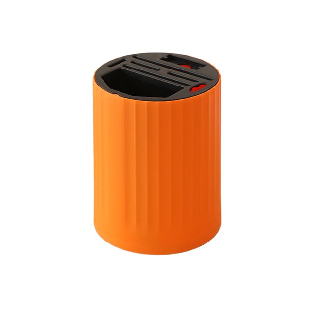 ZheElen Convenient Storage And Easy To And Store | Knife Block Set And Organized tangerine