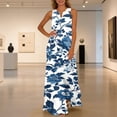 thumbnail image 2 of Enjoytime Summer Dresses for Women 2026 Floral Maxi Dress Sleeveless V Neck Beach Vacation Sundress Flowy Casual Plus Size Dresses, 2 of 8