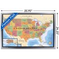 thumbnail image 2 of Map - USA Wall Poster, 22.375" x 34" Framed, 2 of 4