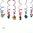 thumbnail image 6 of Roblox Birthday Party Decoration Set Banners Balloon Cake Toppers Swirls 52PCS, 6 of 6