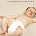 thumbnail image 3 of Muslin Elastic Covers Reusable Washable Cloth Nappies For Baby Boy Girl Soft Breathable Leak Proof Baby Care, 0-1Year, White, 3 of 8