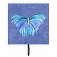 thumbnail image 2 of Carolines Treasures 8855SH4 Butterfly on Slate Blue Leash or Key Holder 7Hx4.25W multicolor, 2 of 2