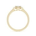 thumbnail image 2 of ANGARA Natural Composite Diamond Halo Ring with Milgrain in 14K Yellow Gold for Women (Size-3mm| Color-G| Clarity-VS2) | April Birthstone, Anniversary, Jewelry Gift for Women | Natural Diamond Ring, 2 of 8