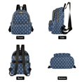 thumbnail image 4 of FORMRS Mini Backpack Purse for Women Quilted Travel Daypack Casual Shoulder Bag, Navy Blue Anchors Pattern, 4 of 7