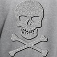 thumbnail image 3 of CafePress - Silver Glitter Skull & Crossbones - Pullover Hoodie, Hooded Sweatshirt, 3 of 3