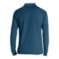 thumbnail image 5 of Huresd Mens Fashion Polo Shirts Cotton Classic Long Sleeve Thermal Button Shirt With Pocket Blue XL, 5 of 5