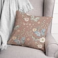 thumbnail image 3 of Creative Products Butterflies On Maroon 18 x 18 Spun Poly Pillow, 3 of 3
