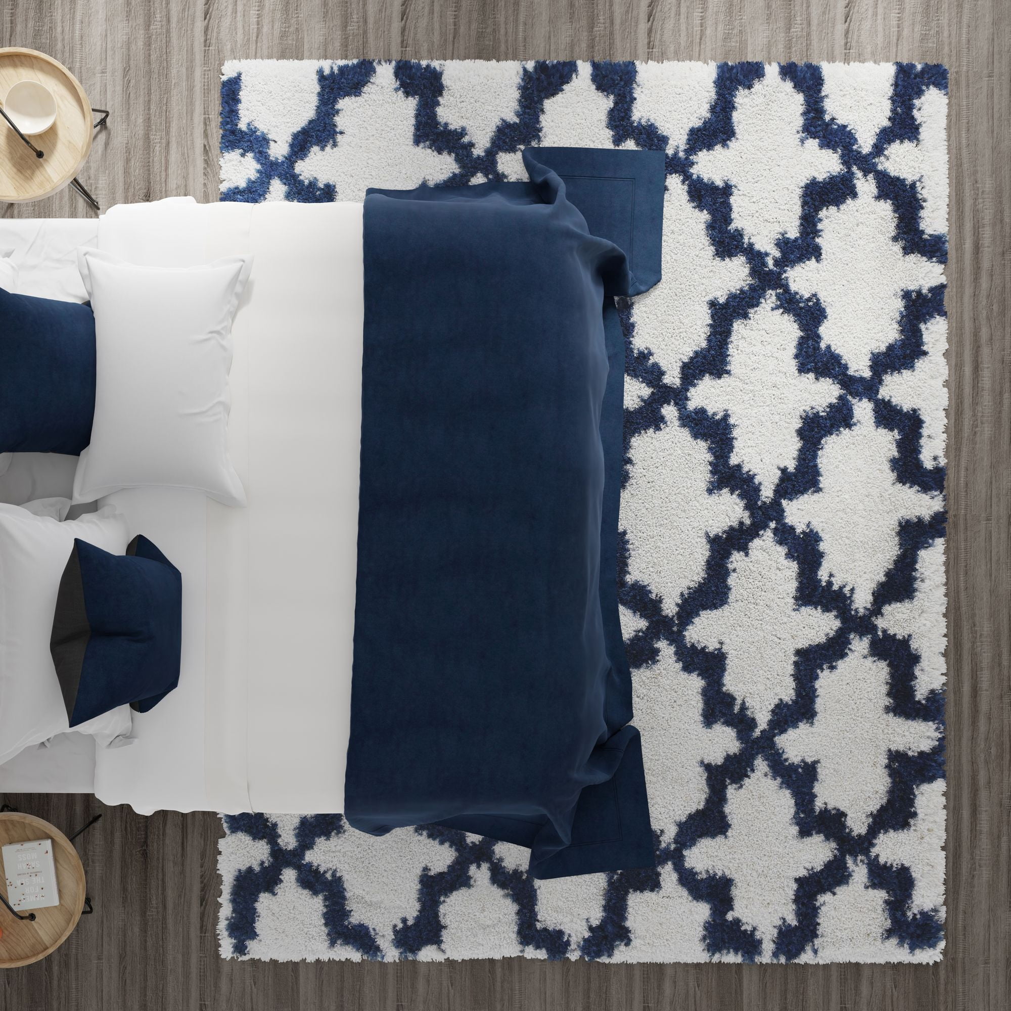Mason Brooks Indigo Shag CG60A Transitional Geometric 2'6" X 4' Area Rug