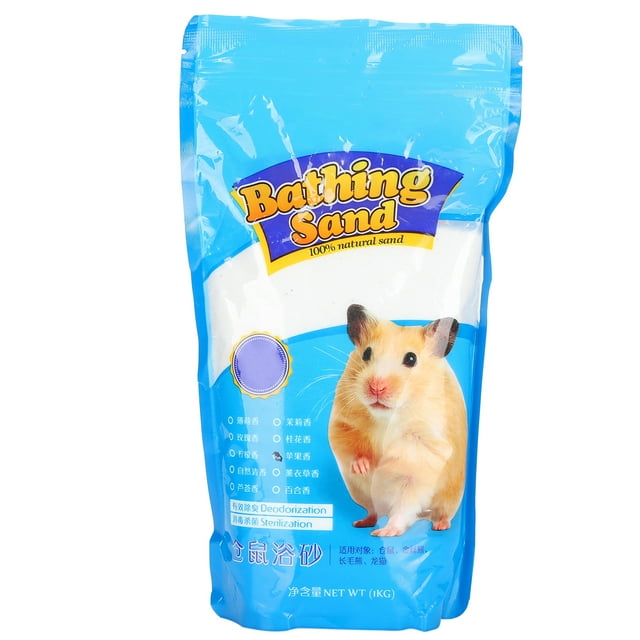 Arena de baño para hámster, herramienta desodorizante de limpieza para ducha de mascotas pequeñas, suministros para mascotas, sabor a manzana, 1kg