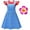 Dress+Flower Clip, variant on Hawaiian Little Girls Costume with Flower Hair Clip Halloween Party Cosplay Outfit(4-9Y)
