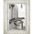 thumbnail image 2 of Babbitt, Gwendolyn 20x24 Gold Ornate Wood Framed with Double Matting Museum Art Print Titled - Water Closet II, 2 of 4