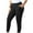 Black, variant on Womens Plus Size Workout Leggings Elastic Waist High Waisted Lounge Tummy Control Gym Yoga Pants Fitness Sport Active Ankle Pants Size L-5XL