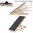 thumbnail image 5 of Coziwow Pet Ramp Dog Ramp Stair Step for Cats Adjustable from 15"-24" for Bed, Couch, Car, 5 of 16