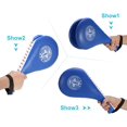thumbnail image 2 of Almohadillas de patada de de doble patada para práctica de Karate Kickboxing MMA boxeo en tailandia Thai ejercicio de entrenamiento de artes marciales-sele Azul DYNWAVEMX Taekwondo Kick Pads, 2 of 6
