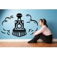 thumbnail image 2 of Toy Train Ride Smoke Railroad Railway Rail Trains Wall Sticker Art Decal for Girls Boys Room Bedroom Nursery Kindergarten House Fun Home Decor Stickers Wall Art Vinyl Decoration Size (8x10 inch), 2 of 3