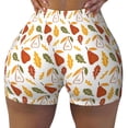 thumbnail image 2 of Haiem Autumn Pears No Front Seam Biker Shorts for Women Yoga Workout Gym Bike Shorts with Tummy Control Moisture-Wicking-XX-Large, 2 of 9