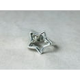 thumbnail image 3 of Heaven Crafts Silver Chunky Star Ring 925 Sterling Silver Handmade Boho Adjustable Ring For Women, 3 of 6