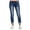 Dark Blue, variant on Fjofpr Sale Deal Ripped Jeans for Women Plus Size Fashion Women's Middle-waisted Buttons Jeans Pencil Pants Long Pants Trousers