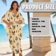thumbnail image 2 of DISNIMO Rooster Sunflower Print Kaftan Dress for Women V Neck Batwing Sleeve Kaftan Maxi Dresses Lightweight Swimsuit Coverups Plus Size Summer Long Cover up for Bathing Suit, 2 of 7