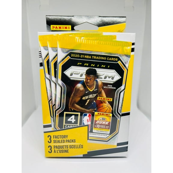 2020-21 Panini Prizm NBA Basketball Trading Cards 3-Pack Hanger Box