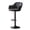 Black_A, variant on Height Stools Adjustable Bar Chairs Leather Double-Layer Swivel Counter Height Barstools Cashier Counter Stool With Armrest and Metal Legs