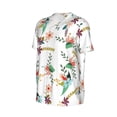 thumbnail image 6 of Fotbe Pretty Floral With Leaves Baseball Jersey Shirt for Men and Women, Casual Short Sleeves Button Down T-Shirt-4X-Large, 6 of 9