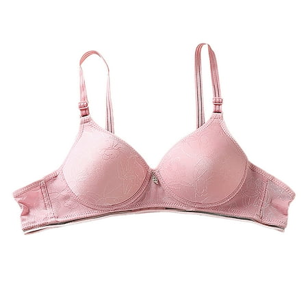 

ZMHEGW Bras for Women Small Cup Double Buckle Push Up Thin Seamless Bralettes Underwear