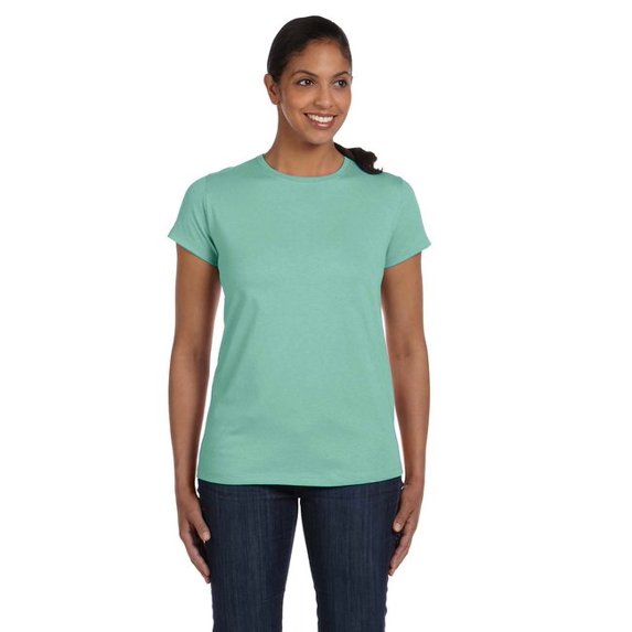 The Hanes Ladies 61 oz Tagless T-Shirt - CLEAN MINT - 3XL