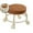 Brown, variant on Universal Wheel Rolling Stool, Low Roller Seat with Reinforced 360° Swivel Wheels & Thick Metal Frame, 360° Movement Comfortable Ergonomic Cushion Seating