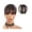 BROWNISH BLACK, variant on Air Bangs Hairbands Wigs Synthetic Bangs Hairbands Wigs Simple to Wear for Women's Daily Wear