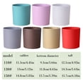 thumbnail image 4 of Plastic Succulent Pot, 4.92X4.45X3.66" Cylindrical Plant Pot, Drainage Hole Flower Pot, Minimalist Decorative Planter, Indoor Outdoor Garden Vessel, Modern Tabletop Planter for Household Greenery, 4 of 4